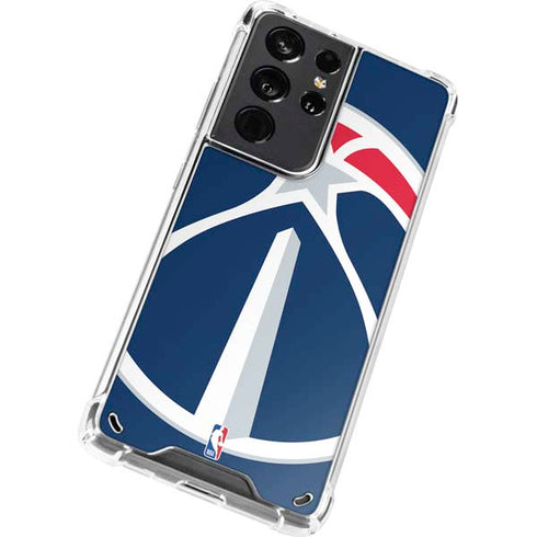 NBA Washington Wizards Large Logo Galaxy S21 Ultra 5G Clear Case
