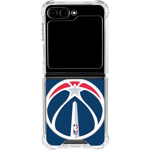 NBA Washington Wizards Large Logo Galaxy Z Flip5 5G Clear Case