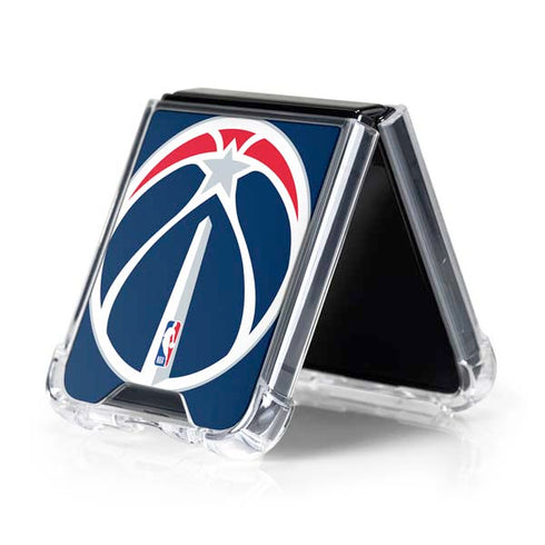 NBA Washington Wizards Large Logo Galaxy Z Flip5 5G Clear Case