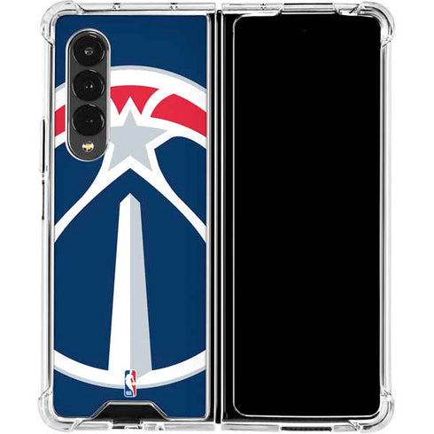 NBA Washington Wizards Large Logo Galaxy Z Fold4 5G Clear Case