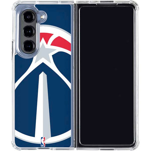 NBA Washington Wizards Large Logo Galaxy Z Fold5 5G Clear Case