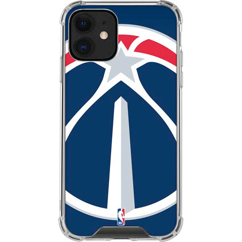 NBA Washington Wizards Large Logo iPhone 12 Clear Case