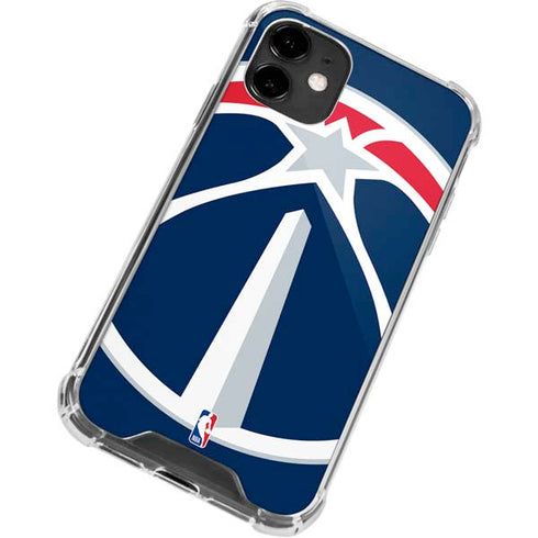 NBA Washington Wizards Large Logo iPhone 12 Clear Case
