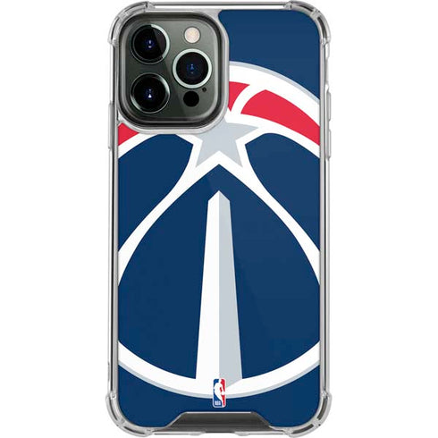 NBA Washington Wizards Large Logo iPhone 14 Pro Max Clear Case