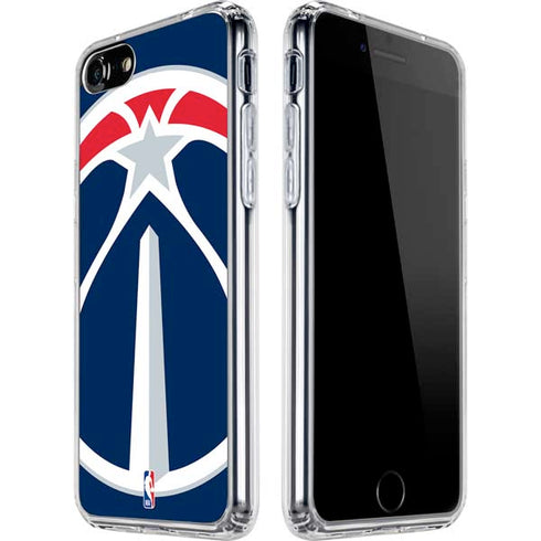 NBA Washington Wizards Large Logo iPhone SE (2nd & 3rd Gen) Clear Case