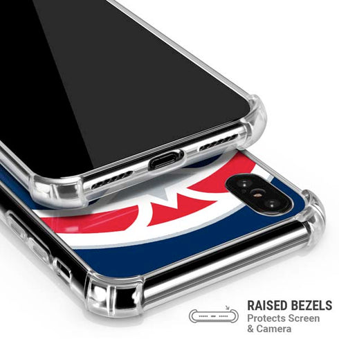 NBA Washington Wizards Large Logo iPhone XS Max Clear Case