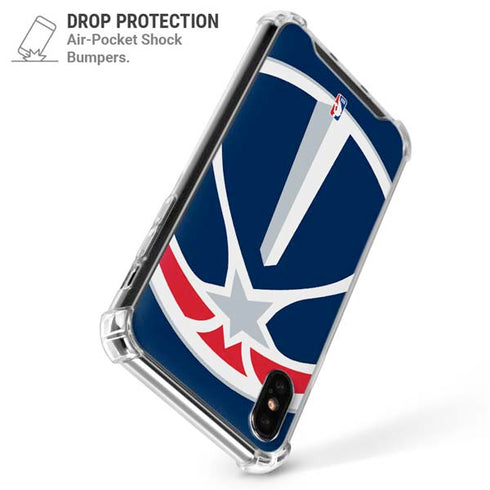 NBA Washington Wizards Large Logo iPhone XS Max Clear Case