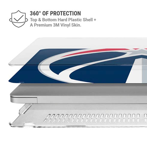 NBA Washington Wizards Large Logo MacBook Pro 15in (2016-19) Case plus Skin