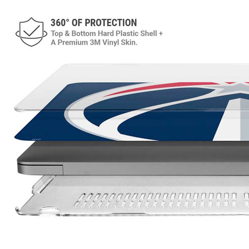 NBA Washington Wizards Large Logo MacBook Pro 16in (2021-25) Case plus Skin