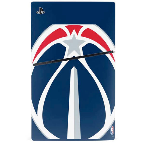 NBA Washington Wizards Large Logo PS5 Slim Disk Bundle Skin