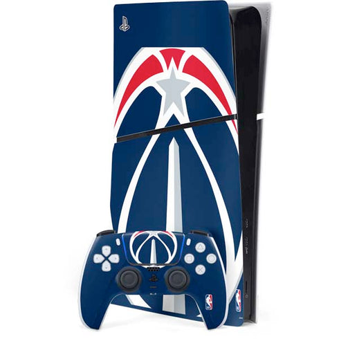 NBA Washington Wizards Large Logo PS5 Slim Digital Edition Console Skin