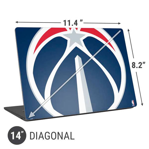 NBA Washington Wizards Large Logo Universal Laptop 14in (11.4 x 8.2in) Skin