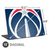 NBA Washington Wizards Large Logo Universal Laptop 15in (12.2 x 8.8in) Skin
