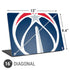 NBA Washington Wizards Large Logo Universal Laptop 16in (13 x 9.4in) Skin