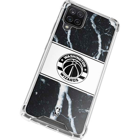 NBA Washington Wizards Marble Galaxy A12 Clear Case
