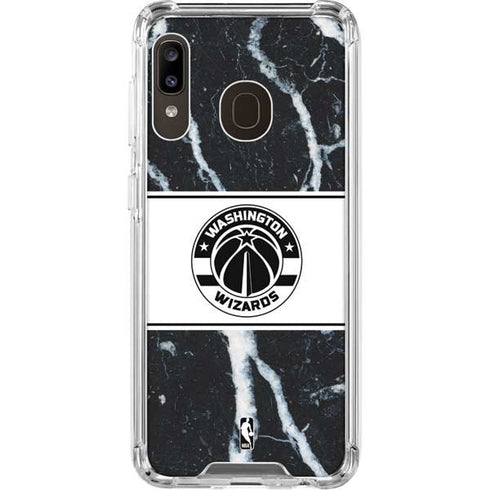 NBA Washington Wizards Marble Galaxy A30 Clear Case