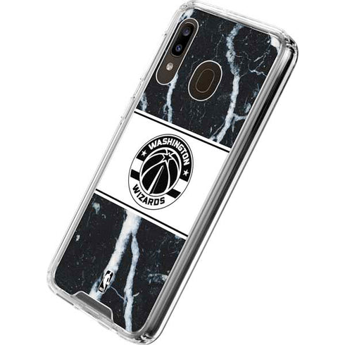 NBA Washington Wizards Marble Galaxy A30 Clear Case