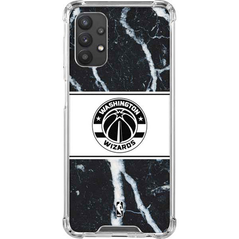 NBA Washington Wizards Marble Galaxy A32 5G Clear Case