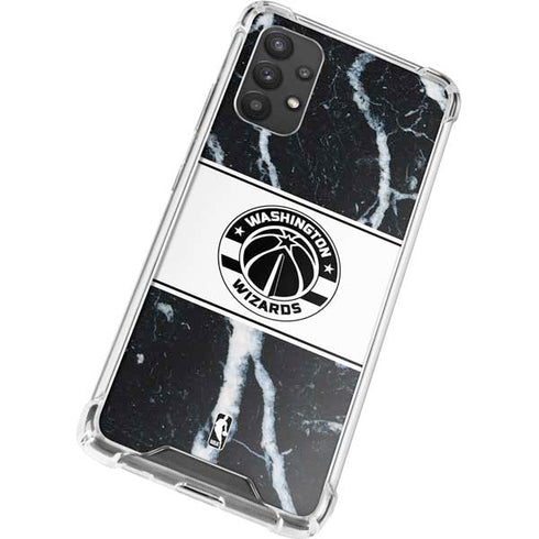 NBA Washington Wizards Marble Galaxy A32 5G Clear Case