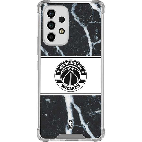 NBA Washington Wizards Marble Galaxy A53 5G Clear Case