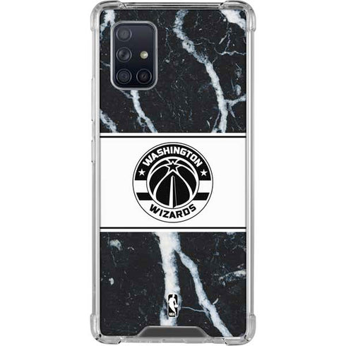 NBA Washington Wizards Marble Galaxy A71 5G Clear Case