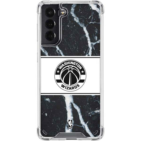 NBA Washington Wizards Marble Galaxy S21 5G Clear Case