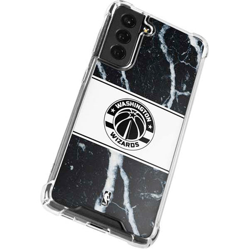 NBA Washington Wizards Marble Galaxy S21 FE Clear Case