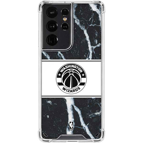 NBA Washington Wizards Marble Galaxy S21 Ultra 5G Clear Case
