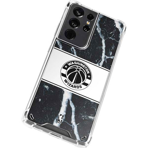 NBA Washington Wizards Marble Galaxy S21 Ultra 5G Clear Case
