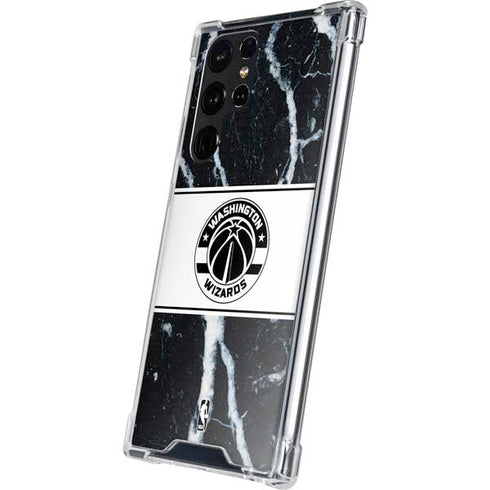 NBA Washington Wizards Marble Galaxy S22 Ultra Clear Case