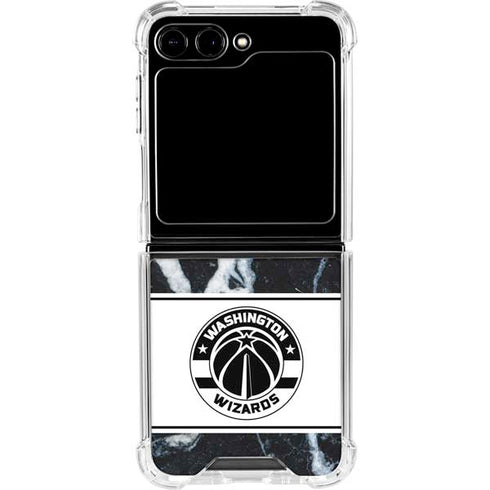 NBA Washington Wizards Marble Galaxy Z Flip5 5G Clear Case
