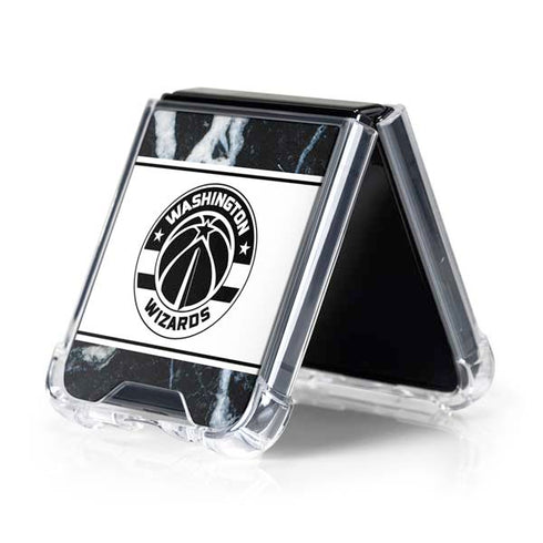 NBA Washington Wizards Marble Galaxy Z Flip5 5G Clear Case