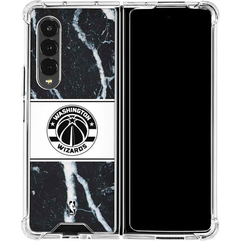 NBA Washington Wizards Marble Galaxy Z Fold4 5G Clear Case