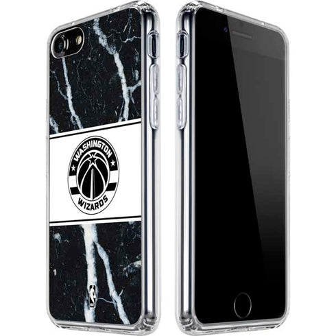 NBA Washington Wizards Marble iPhone SE (2nd & 3rd Gen) Clear Case