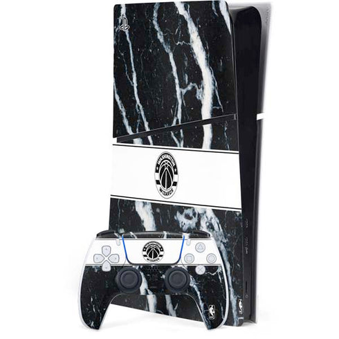 NBA Washington Wizards Marble PS5 Slim Digital Edition Bundle Skin