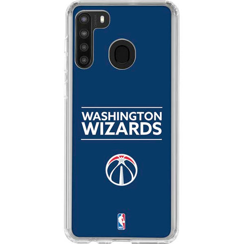 NBA Washington Wizards Standard - Blue Galaxy A21 Clear Case