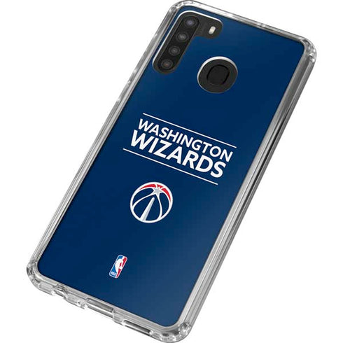 NBA Washington Wizards Standard - Blue Galaxy A21 Clear Case