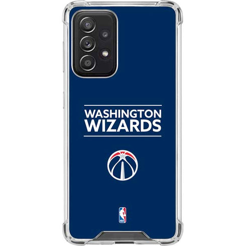 NBA Washington Wizards Standard - Blue Galaxy A52 5G Clear Case