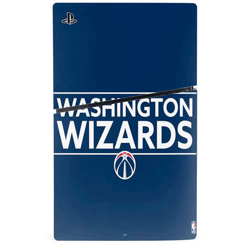 NBA Washington Wizards Standard - Blue PS5 Slim Disk Console Skin