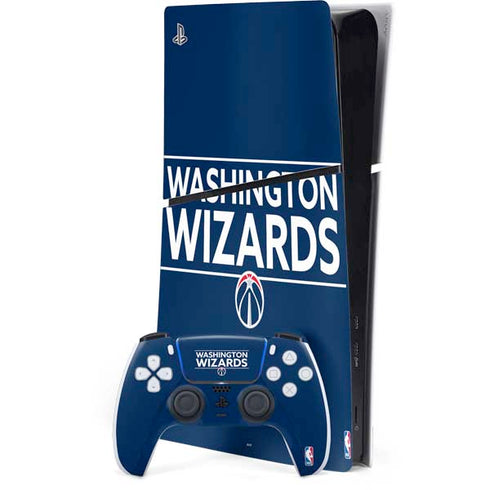 NBA Washington Wizards Standard - Blue PS5 Slim Digital Edition Bundle Skin