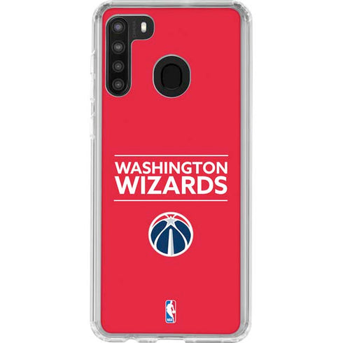 NBA Washington Wizards Standard - Red Galaxy A21 Clear Case