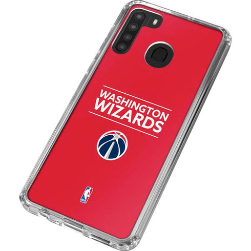 NBA Washington Wizards Standard - Red Galaxy A21 Clear Case