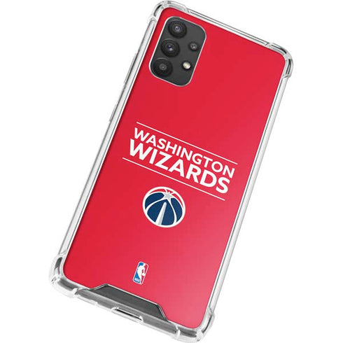 NBA Washington Wizards Standard - Red Galaxy A32 5G Clear Case