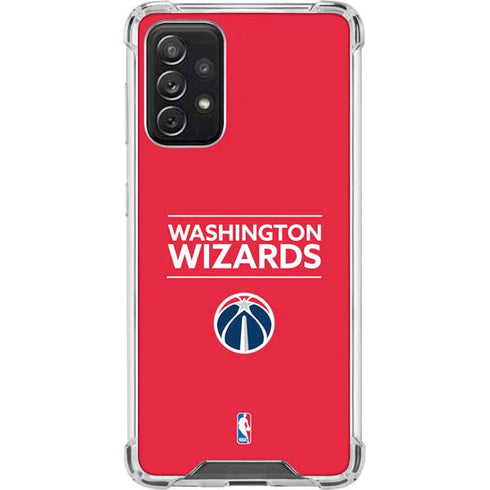 NBA Washington Wizards Standard - Red Galaxy A72 5G Clear Case