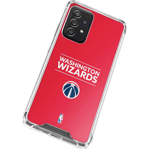 NBA Washington Wizards Standard - Red Galaxy A72 5G Clear Case