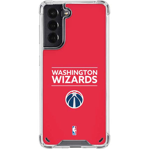 NBA Washington Wizards Standard - Red Galaxy S21 5G Clear Case