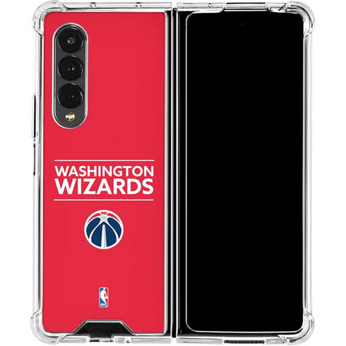 NBA Washington Wizards Standard - Red Galaxy Z Fold4 5G Clear Case