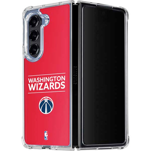 NBA Washington Wizards Standard - Red Galaxy Z Fold5 5G Clear Case