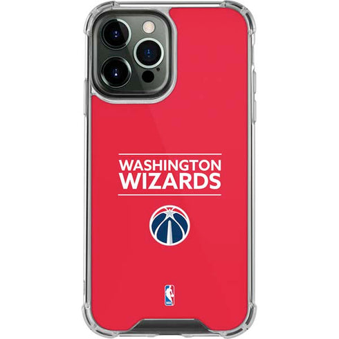 NBA Washington Wizards Standard - Red iPhone 13 Pro Max Clear Case