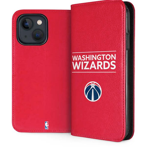 NBA Washington Wizards Standard - Red iPhone 14 Folio Case